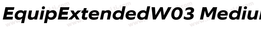 EquipExtendedW03 Medium Regular字体转换